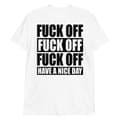 Miniatyrbild 1 av 3: Fuck Off T-shirt Vit