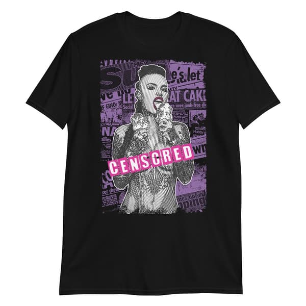 Censored T-shirt Svart
