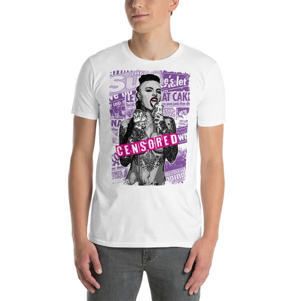 Censored T-shirt Vit