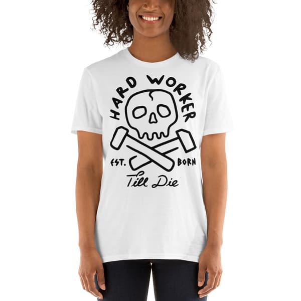 Hard Worker T-shirt Vit