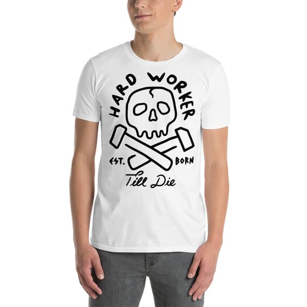 Hard Worker T-shirt Vit