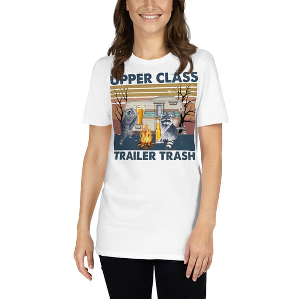Upper Class Trailer Trash T-shirt Vit