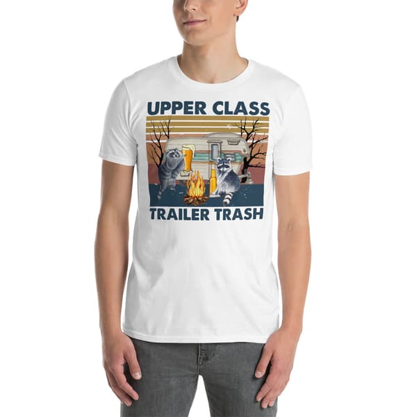 Upper Class Trailer Trash T-shirt Vit