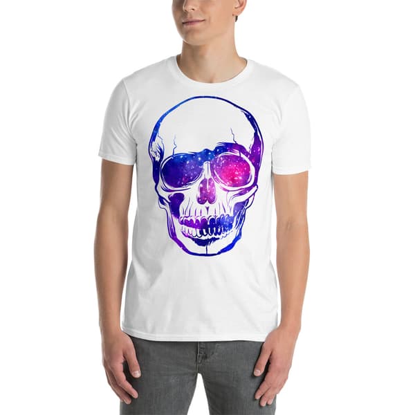 Galaxy Skull T-shirt Vit