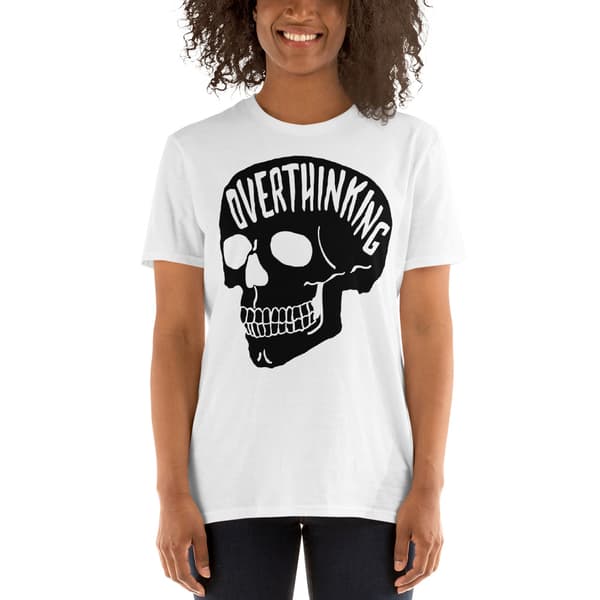 Overthinking T-shirt Vit
