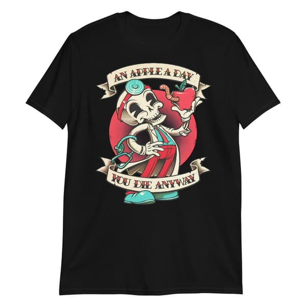An Apple A Day T-shirt Svart