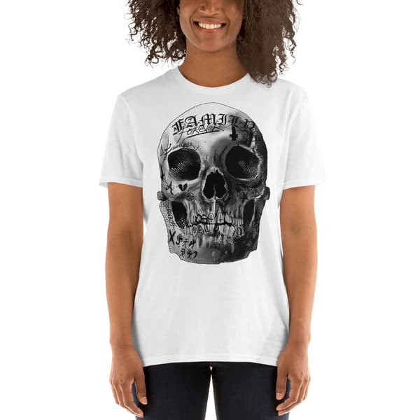 Tattooed Skull T-shirt Vit