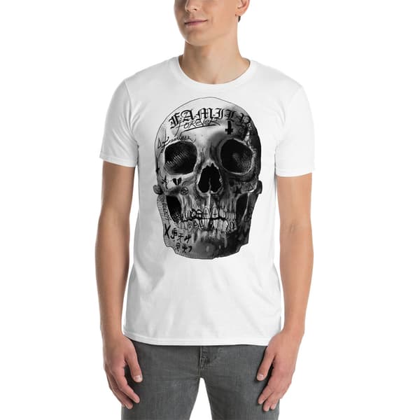 Tattooed Skull T-shirt Vit
