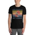 Miniatyrbild 2 av 2: Stop Staring At My Cock T-shirt Svart