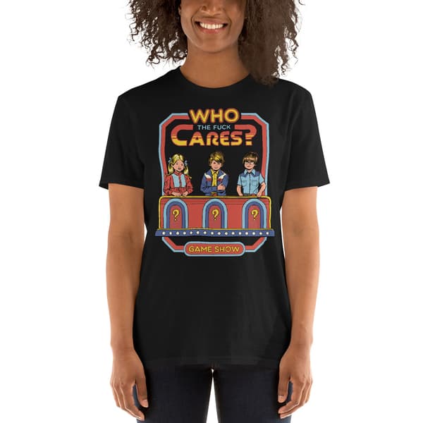 Who The Fuck Cares T-shirt Svart