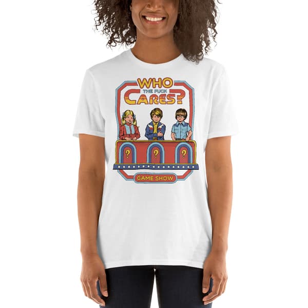 Who The Fuck Cares T-shirt Vit