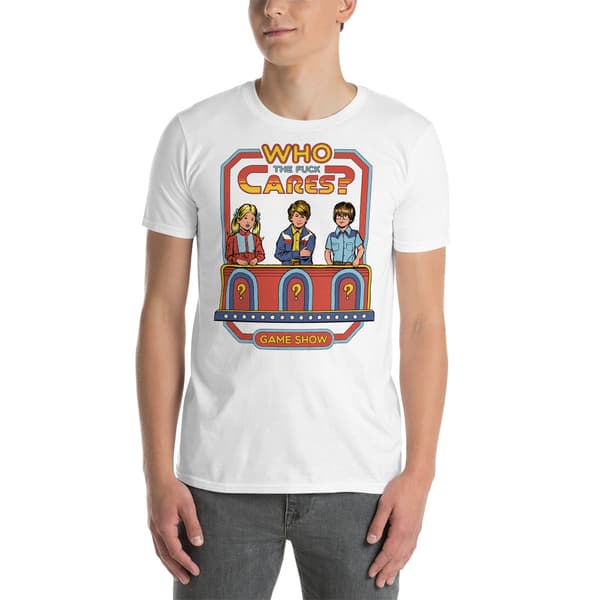 Who The Fuck Cares T-shirt Vit