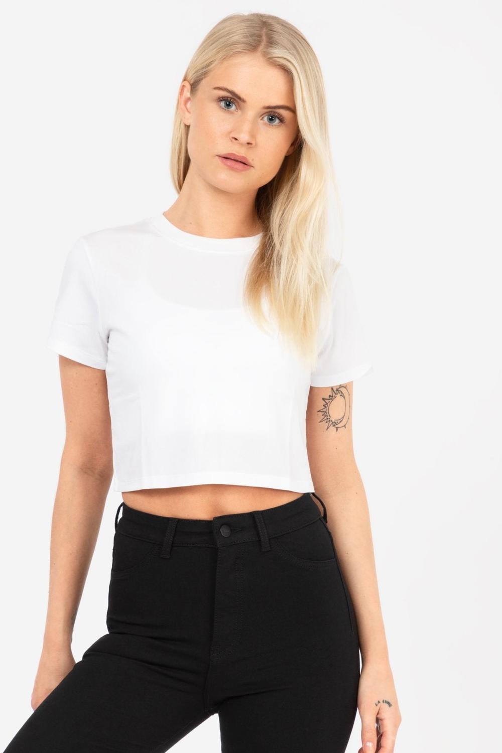 Cropped Stretch T-Shirt