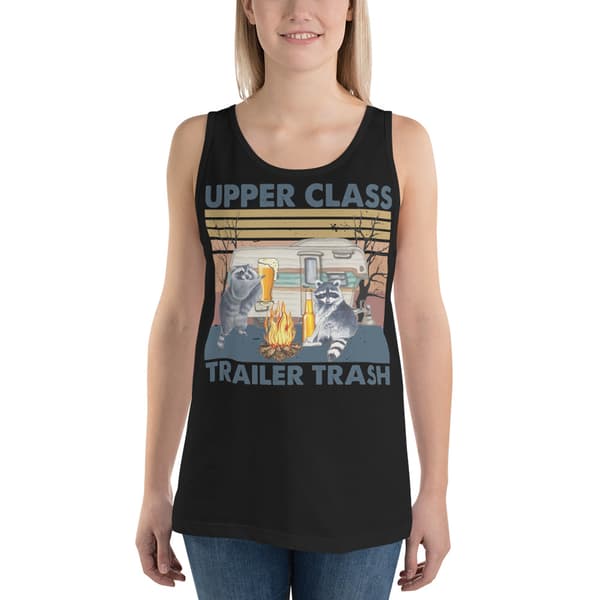 Upper Class Trailer Trash Linne Svart