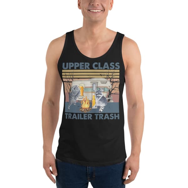 Upper Class Trailer Trash Linne Svart