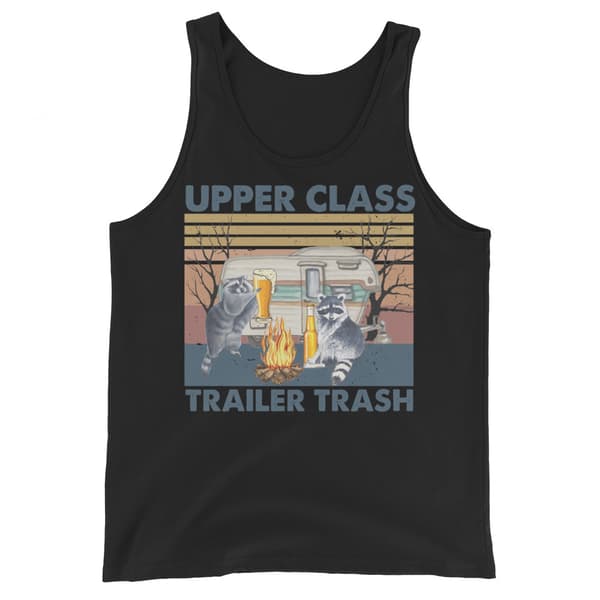 Upper Class Trailer Trash Linne Svart