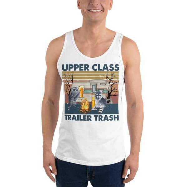 Upper Class Trailer Trash Linne Vit