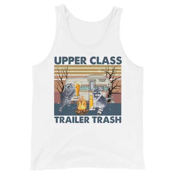 Upper Class Trailer Trash Linne Vit S