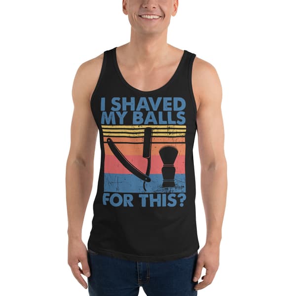 I Shaved My Balls Linne Svart