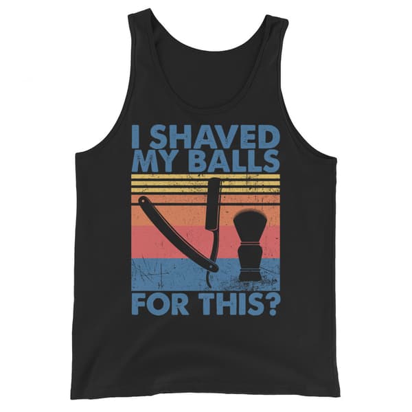 I Shaved My Balls Linne Svart 2XL
