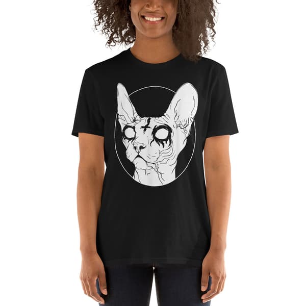 Black Metal Sphynx T-shirt