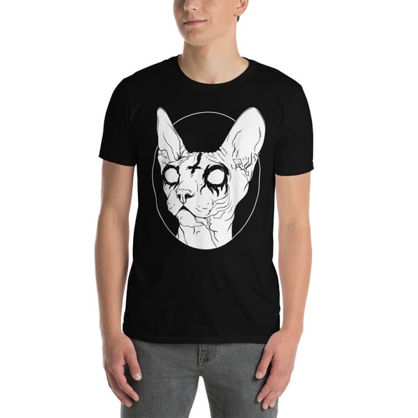Black Metal Sphynx T-shirt