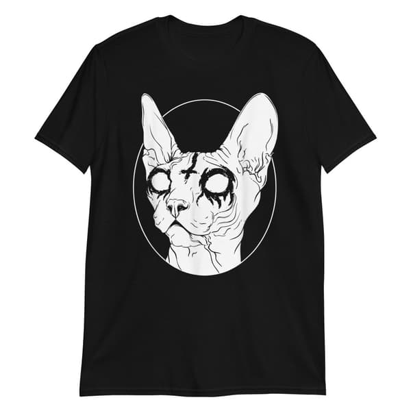 Black Metal Sphynx T-shirt