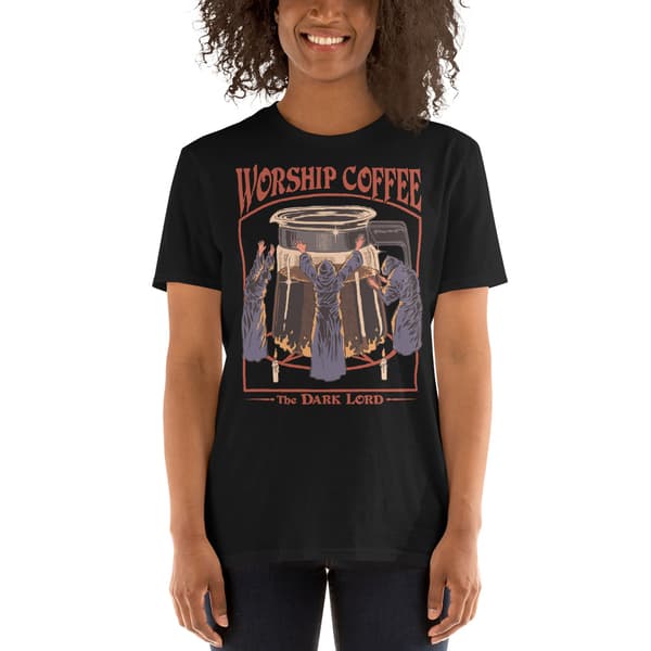 Worship Coffee T-shirt Svart