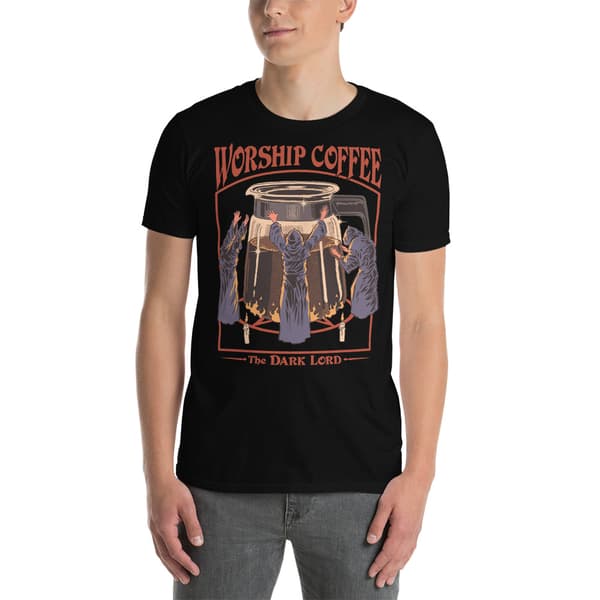 Worship Coffee T-shirt Svart