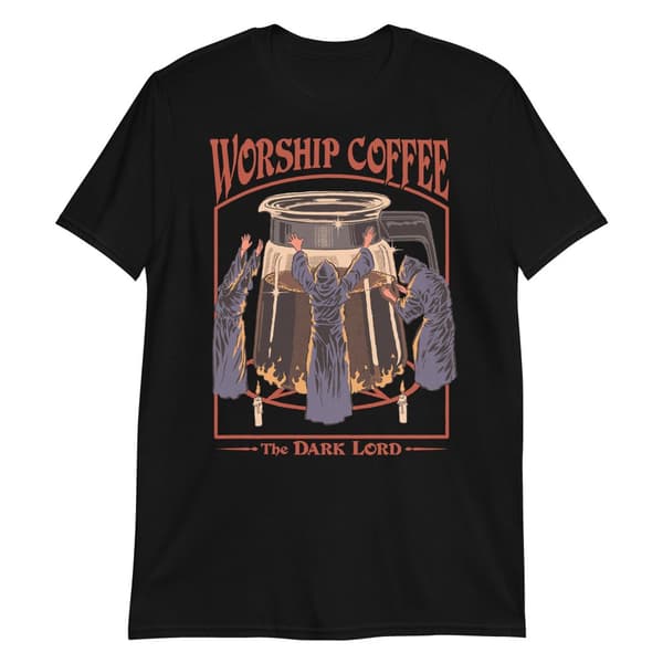 Worship Coffee T-shirt Svart