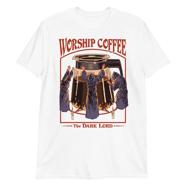 Worship Coffee T-shirt Vit S