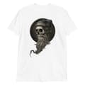 Miniatyrbild 1 av 2: Bearded Skull Headphones T-shirt Vit