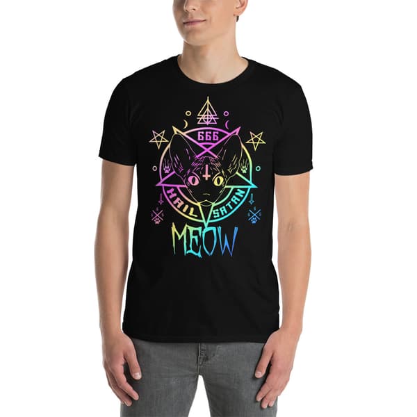 Hail Satan Meow T-shirt