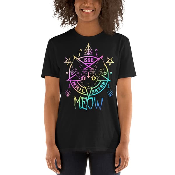 Hail Satan Meow T-shirt