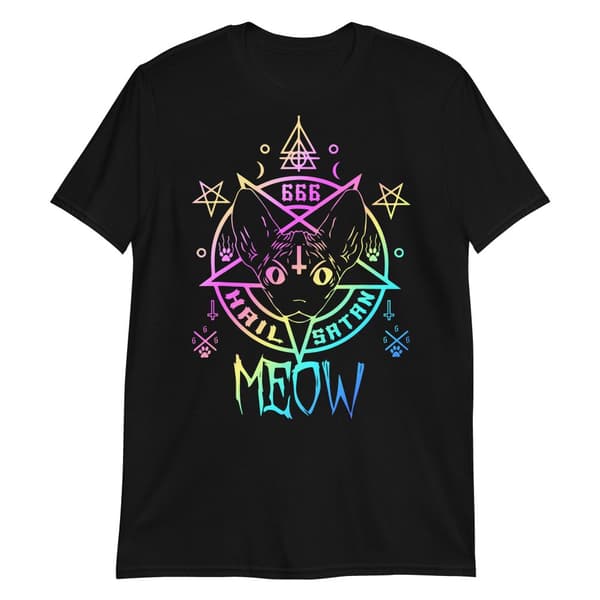 Hail Satan Meow T-shirt