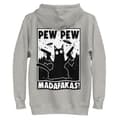 Miniatyrbild 1 av 3: Pew Pew Cartoon Premium Hoodie Grå