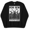 Miniatyrbild 1 av 3: Pew Pew Cartoon Sweatshirt Svart