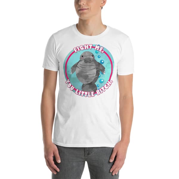 Fight Me T-shirt Vit