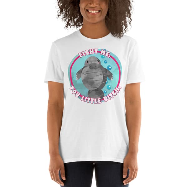 Fight Me T-shirt Vit