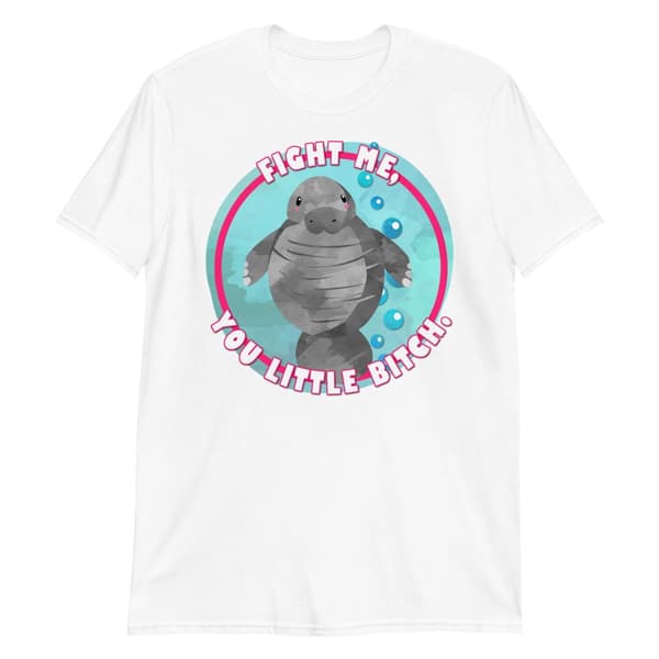 Fight Me T-shirt Vit