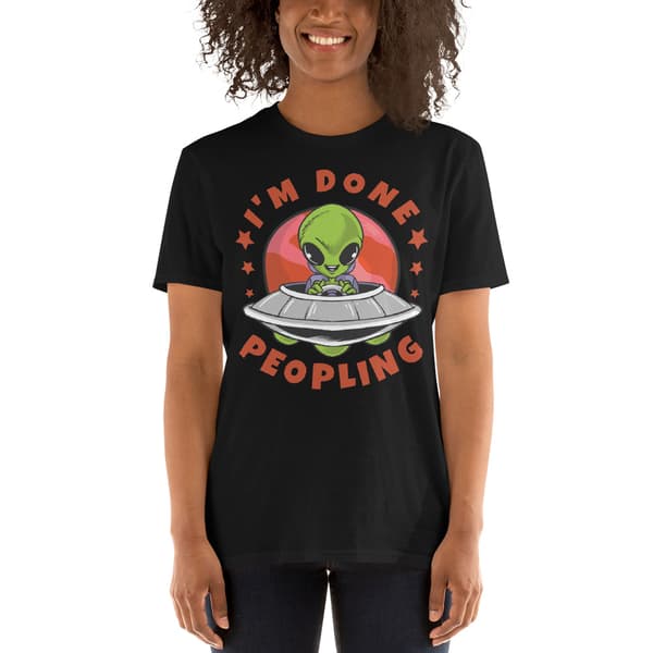 I'm Done Peopling T-shirt Svart