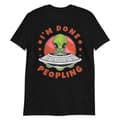 Miniatyrbild 1 av 3: I'm Done Peopling T-shirt Svart