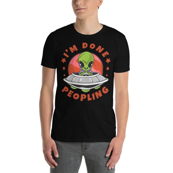 I'm Done Peopling T-shirt Svart
