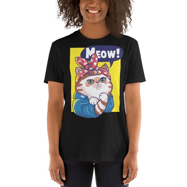 Meow T-shirt Svart