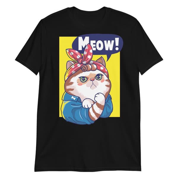 Meow T-shirt Svart