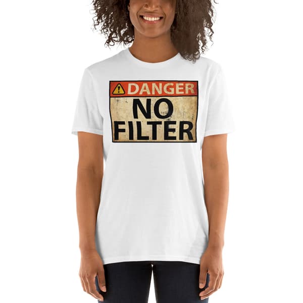 No Filter T-shirt Vit
