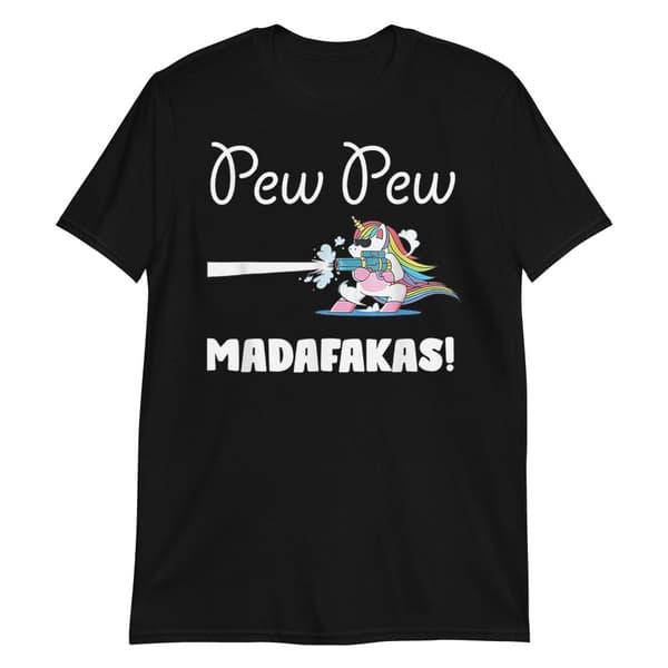 Pew Pew Unicorn T-shirt | 3XL | CDON