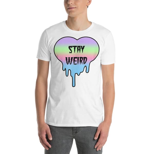 Stay Weird T-shirt Vit