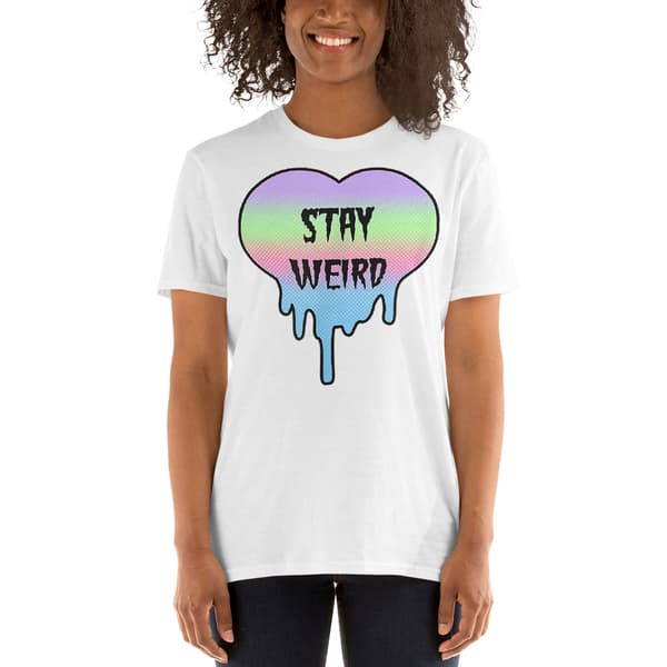 Stay Weird T-shirt Vit