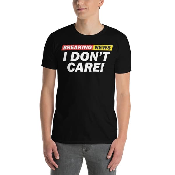 Breaking News T-shirt Svart